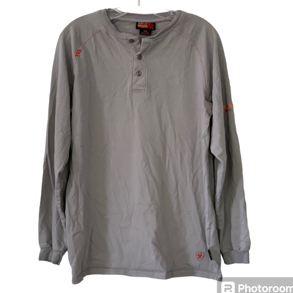 ARIAT Work FR Shirt Long Sleeve Cat2/2112 Henley Flame Resistant size Medium